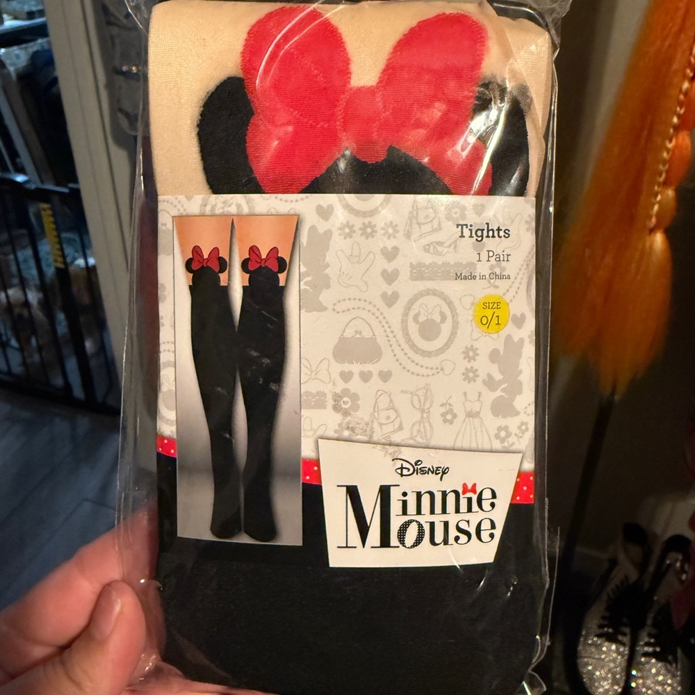 Disney Minnie Mouse Cream Tights